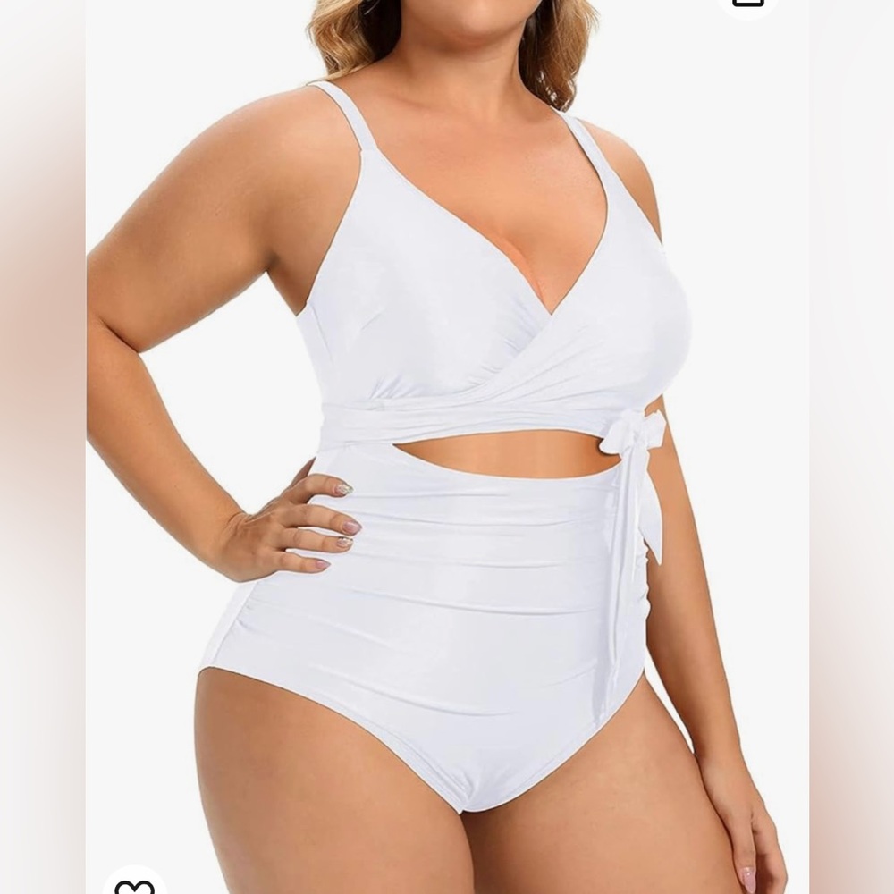 Daci  One Piece Swimsuits High Waisted Tummy Control Bathing Suits Cutout Lace